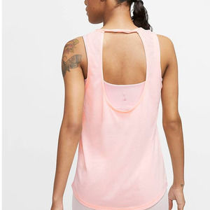 Nike Yoga Twist Back Training Tank Top in Pink